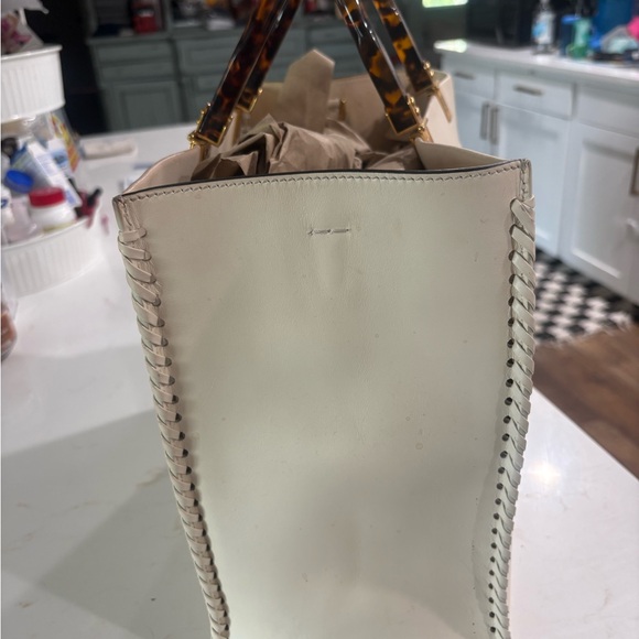 Fendi White Leather sunshine medium  Tote Bag - Picture 4 of 6